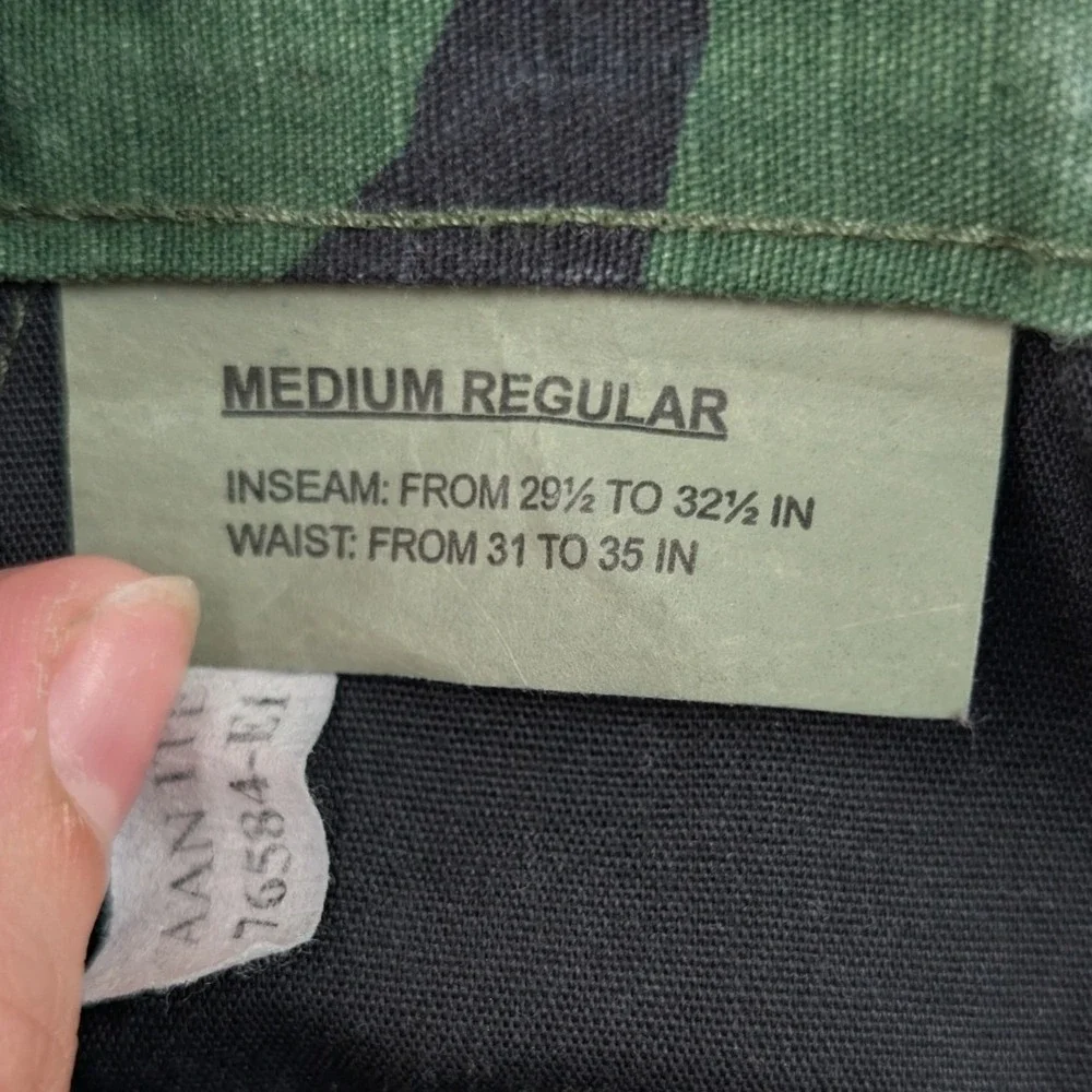 VTG Tru-Spec Cargo Pants Men's M 33x28 Green Woodland Camo Military Utility 90s